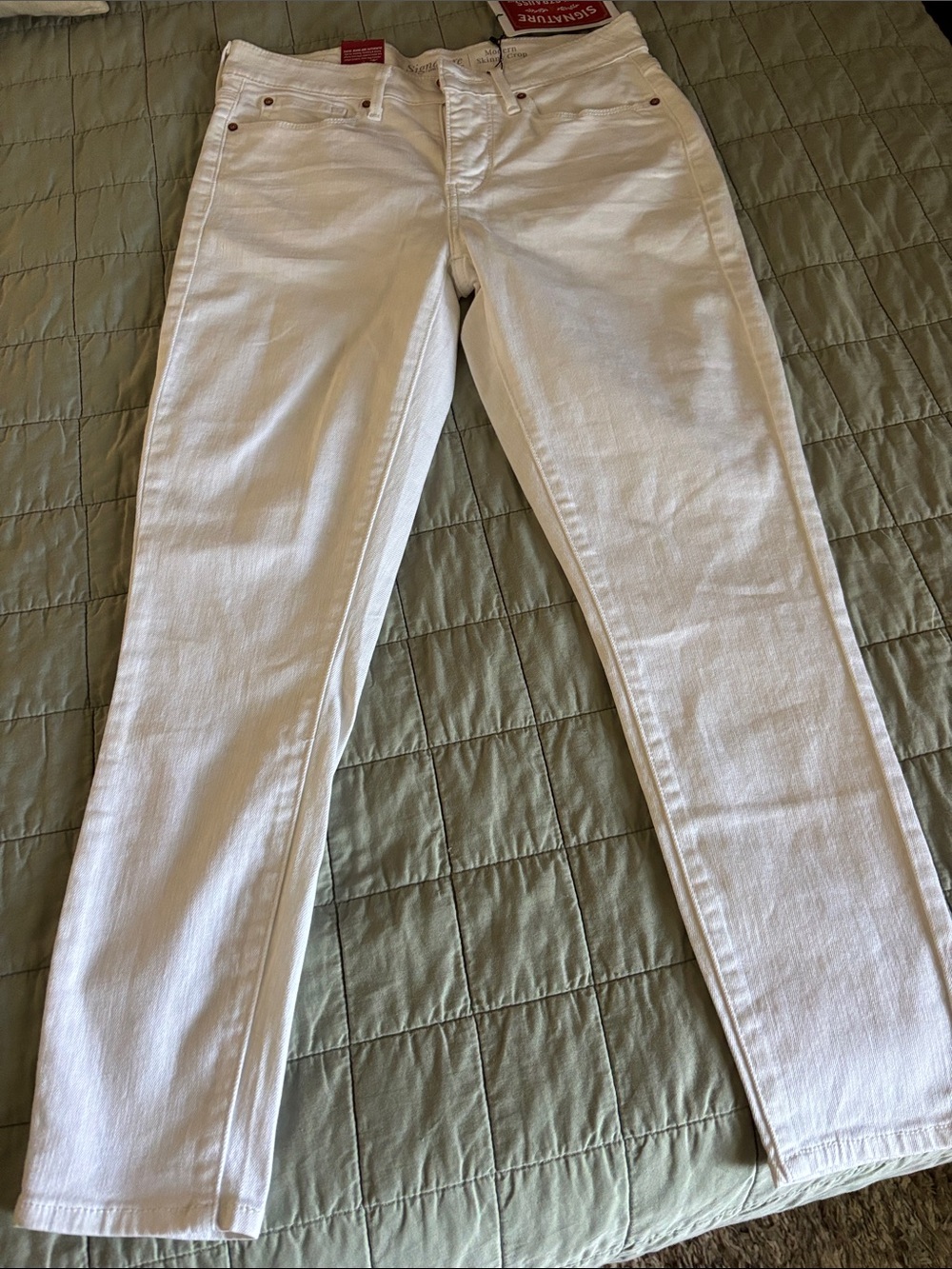 Lee White Ankle Crop Slim Women's Jeans